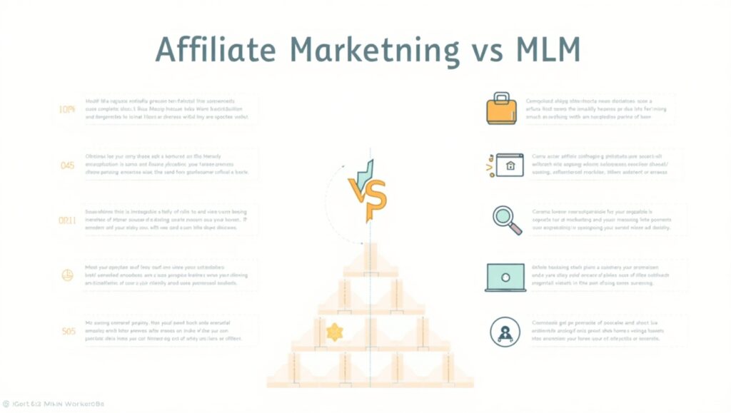Affiliate Marketing vs MLM comparison thumbnail