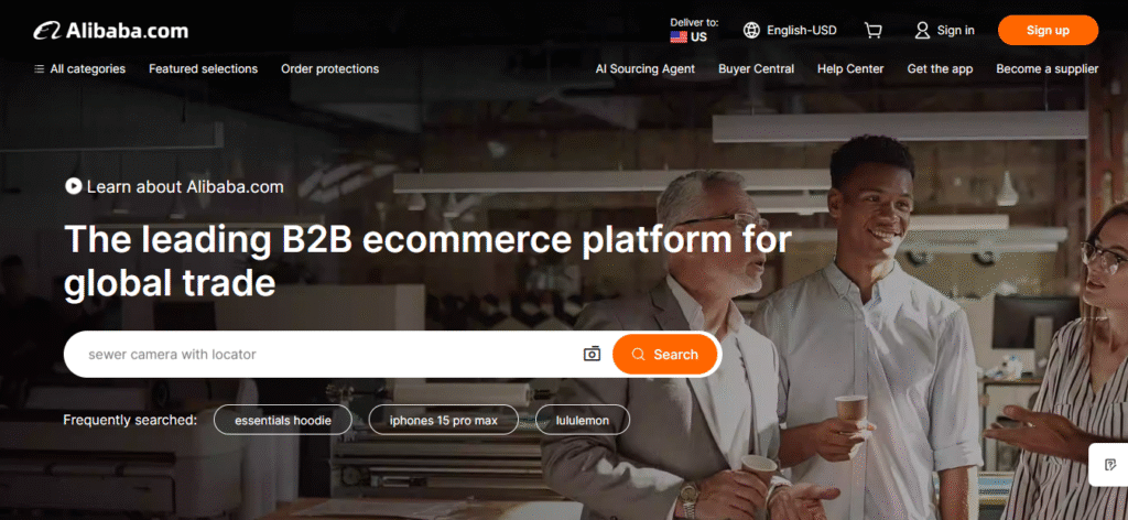 Alibaba Homepage