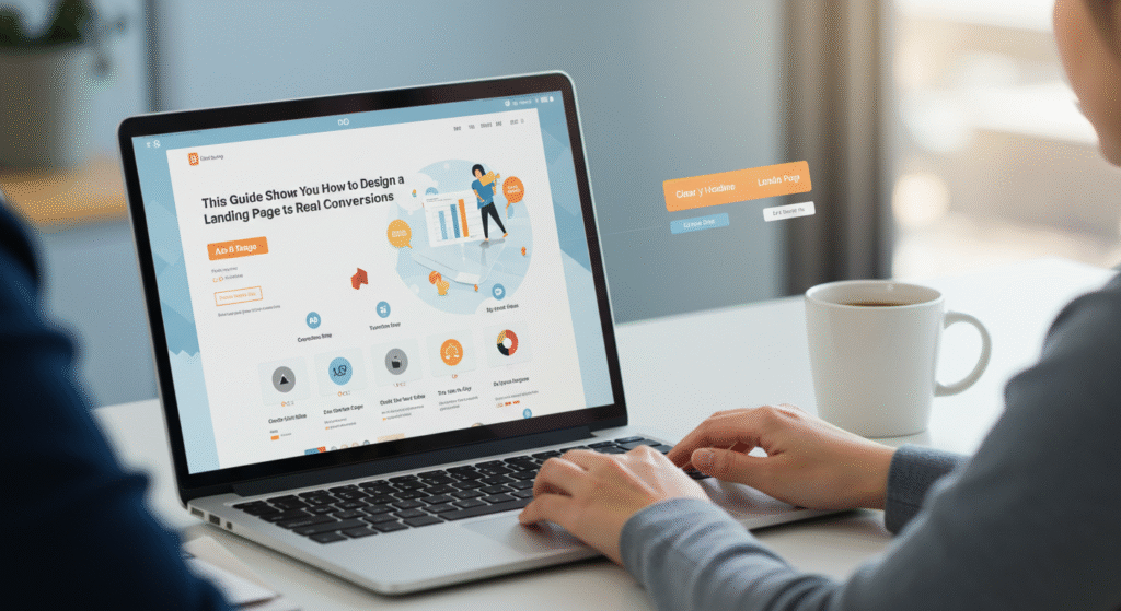 Guide to design a landing page thumbnail