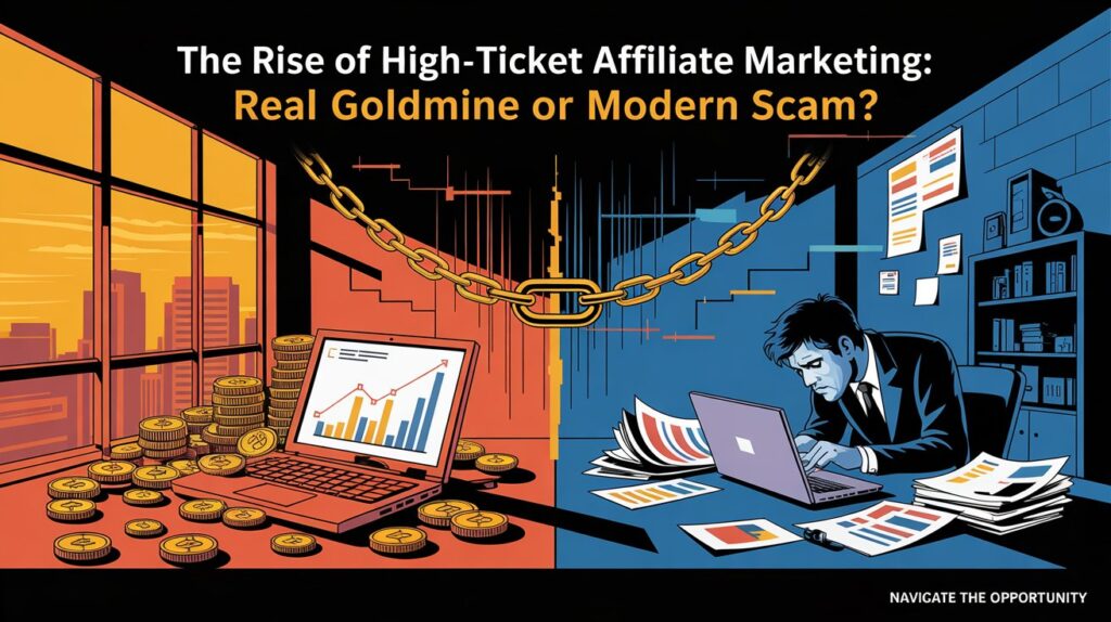 The Rise of High-Ticket Affiliate Marketing: Real Goldmine or Modern Scam? Thumbnail