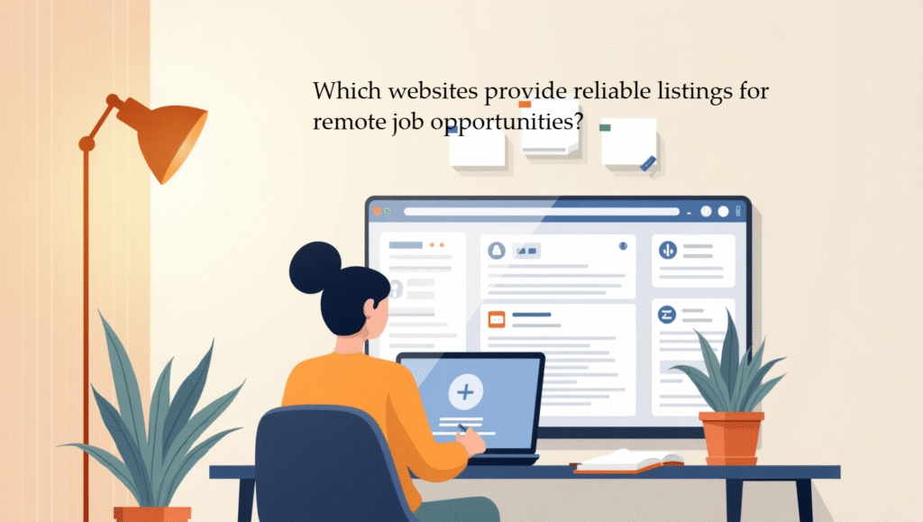 Reliable websites for remote job opportunities on a laptop