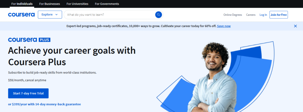 Coursera Homepage