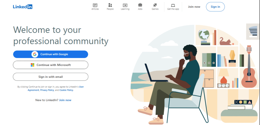 LinkedIn Homepage