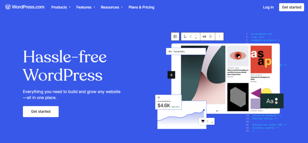 wordpress homepage