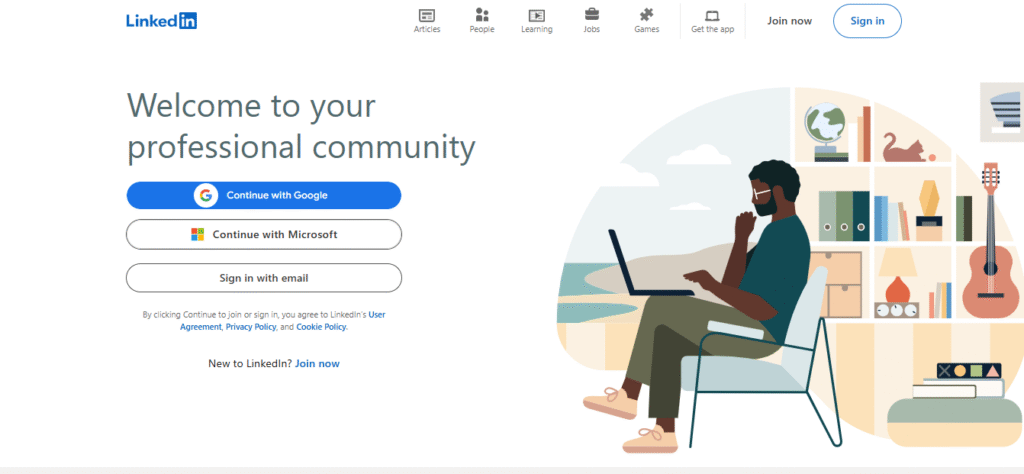 LinkedIn Homepage