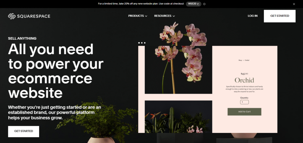 Squarespace Commerce
homepage