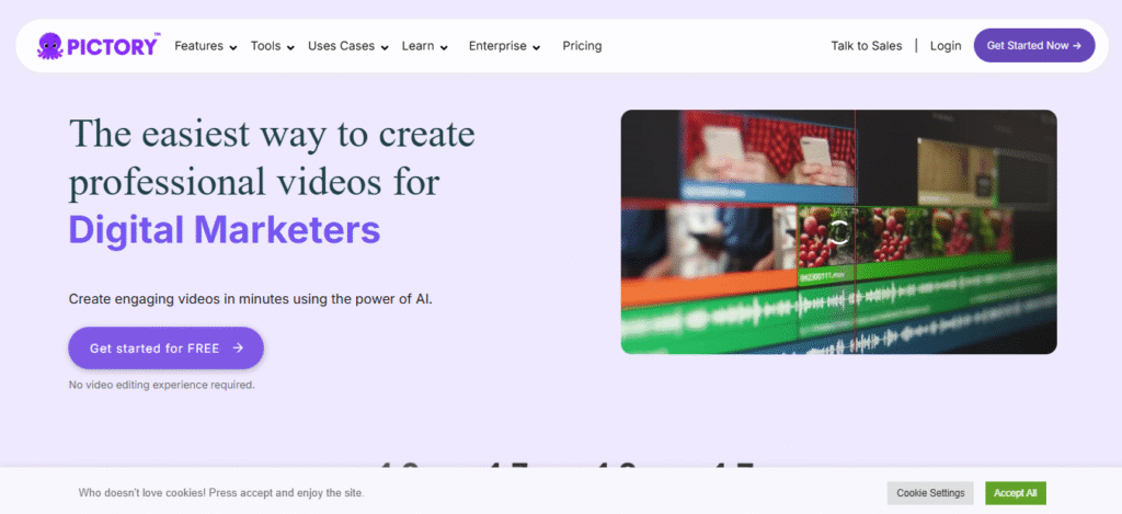 pictory homepage