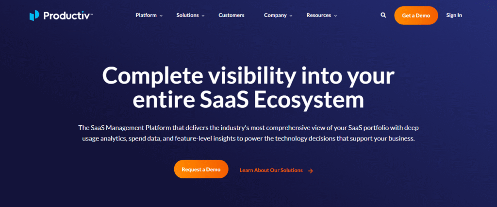 productiv homepage